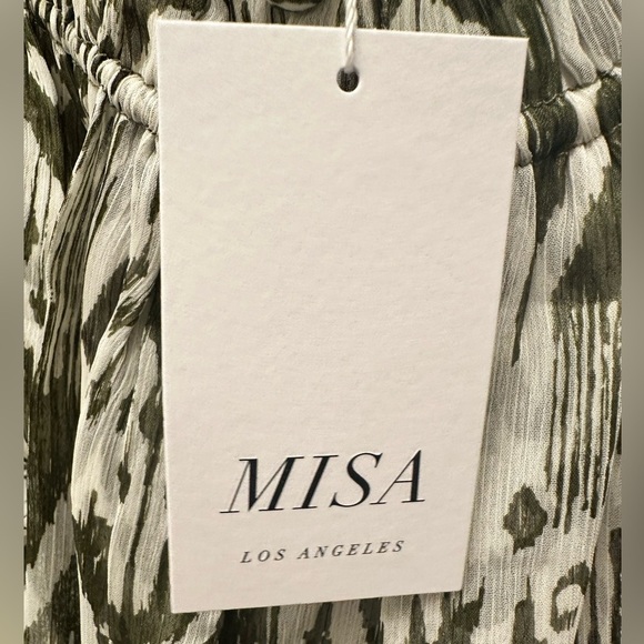 MISA LOS ANGELES Mercy Mini Dress in Green Spring Ikat Women’s Size Small NWT - Picture 13 of 16